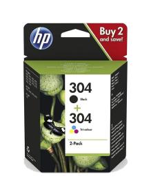 Cartucho de Tinta Original HP nº304 Multipack/ Negro/ Tricolor