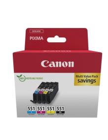 Cartucho de Tinta Original Canon CLI-551 Multipack/ Cian/ Magenta/ Amarillo/ Negro