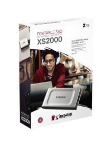 Disco Externo SSD Kingston SXS2000 2TB/ USB 3.2/ Plata