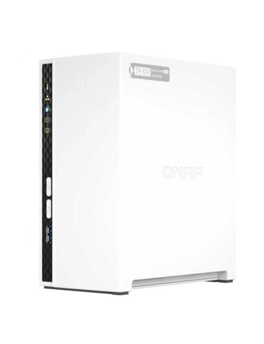 NAS QNAP TS-233/ 2 Bahías 3.5'- 2.5'/ 2GB DDR4/ Formato Torre