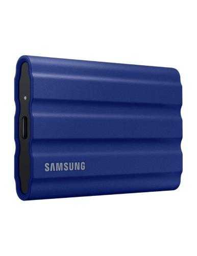 Disco Externo SSD Samsung Portable T7 Shield 1TB/ USB 3.2/ Azul