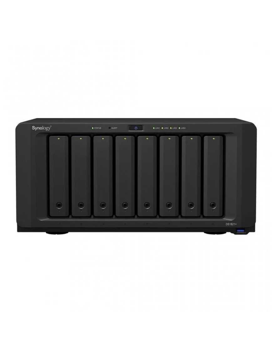 NAS Synology Diskstation DS1821+/ 8 Bahías 3.5'- 2.5'/ 4GB DDR4/ Formato Torre