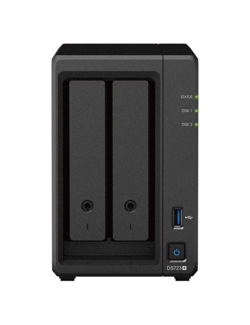 NAS Synology Diskstation DS723+/ 2 Bahías 3.5'- 2.5'/ 2GB DDR4/ Formato Torre