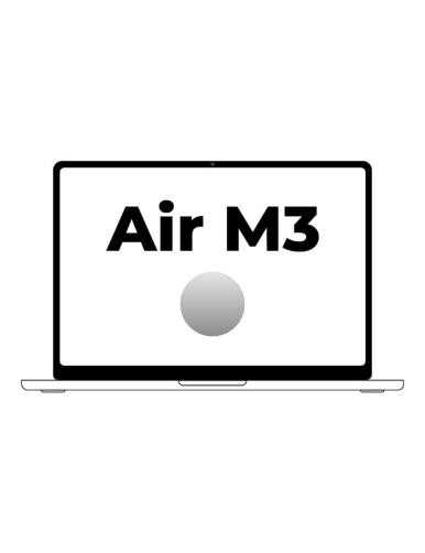 Apple Macbook Air 13,6'/ M3 8-Core CPU/ 8Gb/ 256Gb SSD/ 8-Core GPU/ Plata