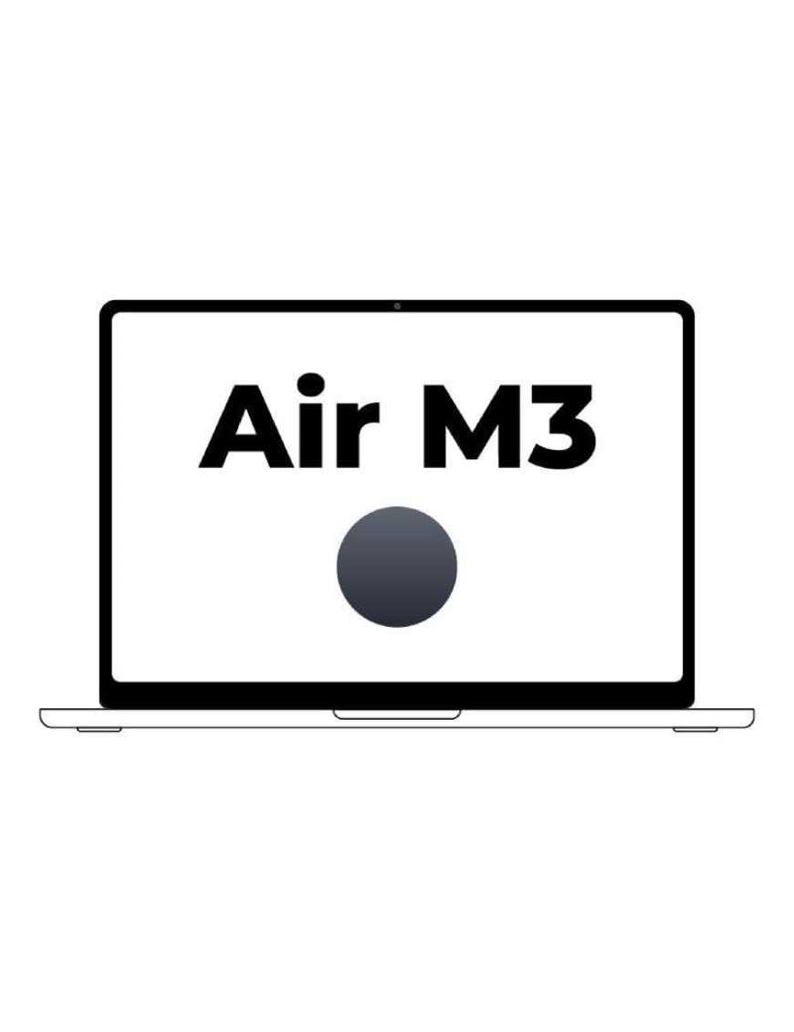 Apple Macbook Air 15' / M3 8-Core CPU/ 8Gb/ 256Gb SSD/ 10-Core GPU/ Medianoche