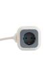 Regleta 3GO REG4CUBEUSB/ 4 Tomas de corriente/ 2 USB/ Cable 1.4m/ Blanca y Gris