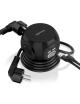 Regleta con Interruptor Aisens ASPS-2A2C05-BK/ 3 Tomas de Corriente/ 2 USB Tipo-C/ 2 USB/ Cable 1.4m/ Negro