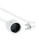 Cable Alargador de Corriente Nanocable 10.22.0602-W/ Schuko Hembra - Schuko Macho/ 2m/ Blanco