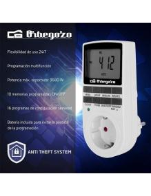 Programador de Enchufe Orbegozo PG 25/ Potencia Máxima 3680W