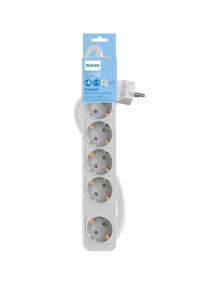 Regleta con Interruptor Philips CHP2154W/10/ 5 Tomas de corriente/ Cable 1.5m/ Blanco