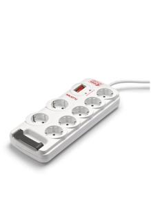 Regleta con interruptor Salicru SAFE 7/ 7 Tomas de corriente/ Cable 1.8m/ Blanca