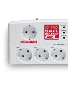 Regleta con interruptor Salicru SAFE MASTER/ 5 Tomas de corriente/ 1 Master/ 2 USB/ Cable 1.8m/ Blanca