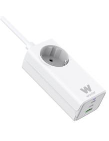 Regleta Woxter PE26-180/ 1 Tomas de Corriente/ 2 USB Tipo-C/ 1 USB-A/ Cable 1.5m/ Blanco