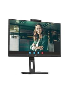 Monitor Profesional AOC 24P3CW 23.8'/ Full HD/ Webcam/ Multimedia/ Regulable en altura/ Negro