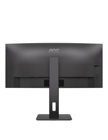 Monitor Profesional Curvo AOC CU34P3CV 34'/ WQHD/ Multimedia/ Regulable en altura/ Negro