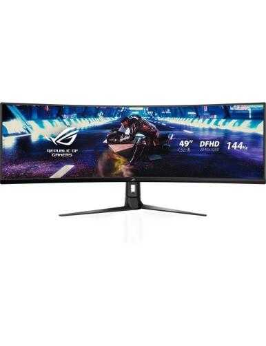 Monitor Gaming Ultrapanorámico Curvo Asus Rog Strix XG49VQ 49'/ Dual UHD/ 4ms/ 144Hz/ VA/ Multimedia/ Negro