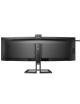 Monitor Profesional Ultraparonámico Curvo Philips 45B1U6900CH 44.5'/ Dual QHD/ Webcam/ Multimedia/ Regulable en altura/ Negro