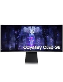 Smart Monitor Gaming Ultraparonámico Curvo Samsung OdysseyG8 S34BG850SU 34'/ UWQHD/ Smart TV/ 0.1ms/ 175Hz/ OLED/ Regulable en a