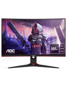 Monitor Gaming Curvo AOC C24G2AE 23.6'/ Full HD/ 1ms/ 165Hz/ VA/ Multimedia/ Negro