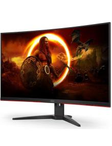 Monitor Gaming Curvo AOC CQ32G2SE/BK 31.5'/ QHD/ 1ms/ 165Hz/ VA/ Multimedia/ Negro