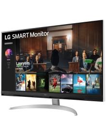 Smart Monitor LG 32SQ700S-W 31.5'/ 4K/ Smart TV/ Multimedia/ Regulable en altura/ Plata y Blanco