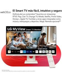 Smart Monitor LG MyView 32SR50F-W 31.5'/ Full HD/ Smart TV/ Multimedia/ Blanco