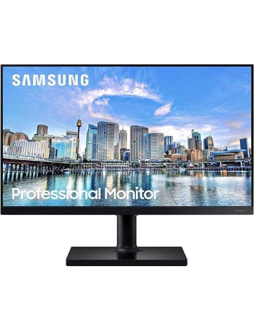 Monitor Profesional Samsung LF24T450FQR 24'/ Full HD/ Regulable en altura/ Negro