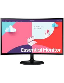 Monitor Curvo Samsung Essential Monitor S3 S24C364EAU/ 24'/ Full HD/ Negro