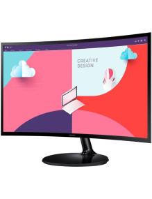 Monitor Curvo Samsung Essential Monitor S3 S24C364EAU/ 24'/ Full HD/ Negro