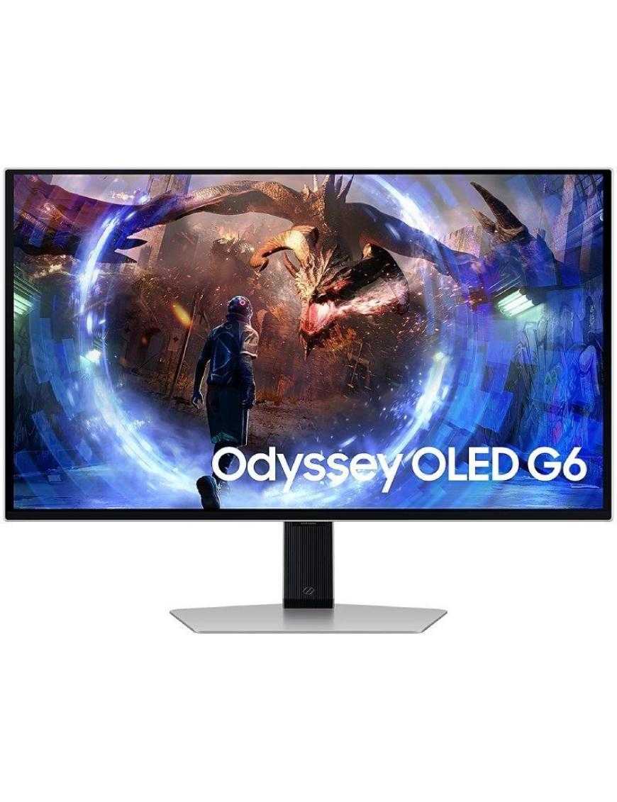 Monitor Gaming Samsung G6 Odyssey OLED S27DG600SU 27'/ QHD/ 0.03ms/ 360Hz/ Regulable en Altura/ Plata