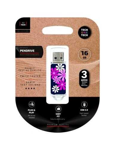 Pendrive 16GB Tech One Tech Flower Power USB 2.0