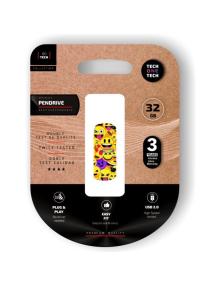 Pendrive 32GB Tech One Tech Emoji collage USB 2.0