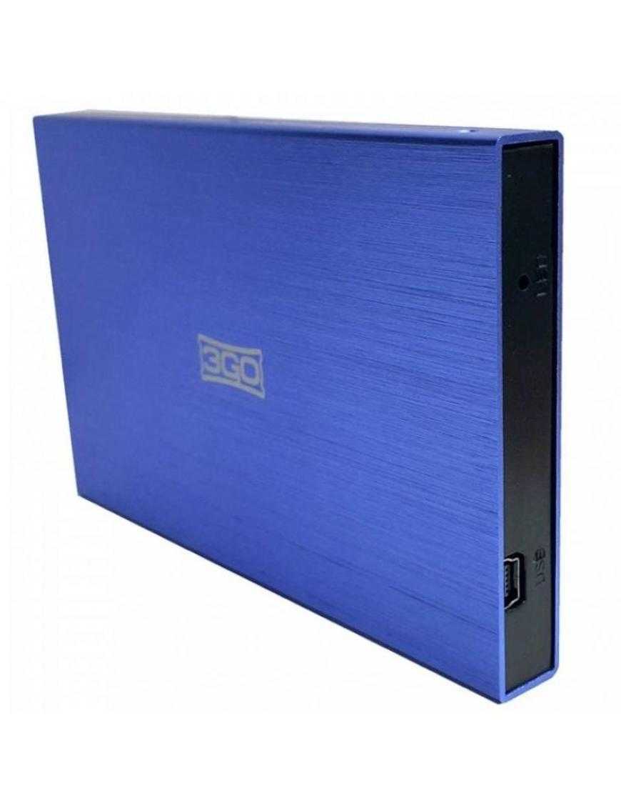 Caja Externa para Disco Duro de 2.5' 3GO HDD25BL13/ USB 2.0