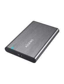 Caja Externa para Disco Duro de 2.5' Aisens ASE-2526GR/ USB 3.1/ Sin tornillos