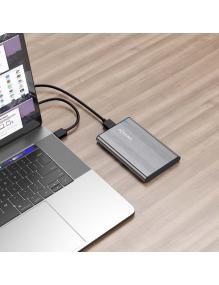 Caja Externa para Disco Duro de 2.5' Aisens ASE-2526GR/ USB 3.1/ Sin tornillos