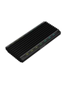 Caja Externa para Disco SSD M.2 SATA/NVMe Aisens ASM2-RGB012B/ USB 3.2/ Sin tornillos