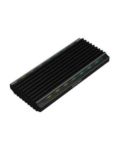 Caja Externa para Disco SSD M.2 SATA/NVMe Aisens ASM2-RGB012B/ USB 3.2/ Sin tornillos