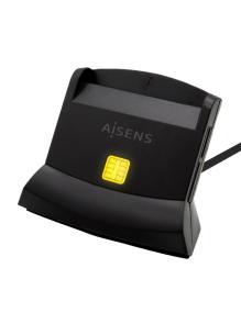 Lector de DNI y Tarjetas Aisens ASCR-SN04CSD-BK/ USB Tipo-C/ Negro