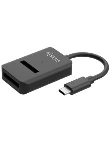 Dock USB Tipo-C para SSD M2 SATA/NVMe Aisens ASUC-M2D011-BK/ Negro