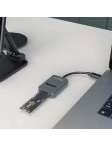 Dock USB Tipo-C para SSD M2 SATA/NVMe Aisens ASUC-M2D012-GR/ Gris