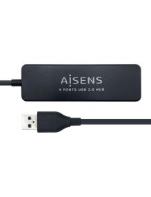 Hub USB 2.0 Aisens A104-0402/ 4xUSB