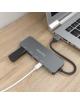 Hub USB 3.2 Aisens A106-0696/ 2xUSB/ 2xUSB Tipo-C/ Gris