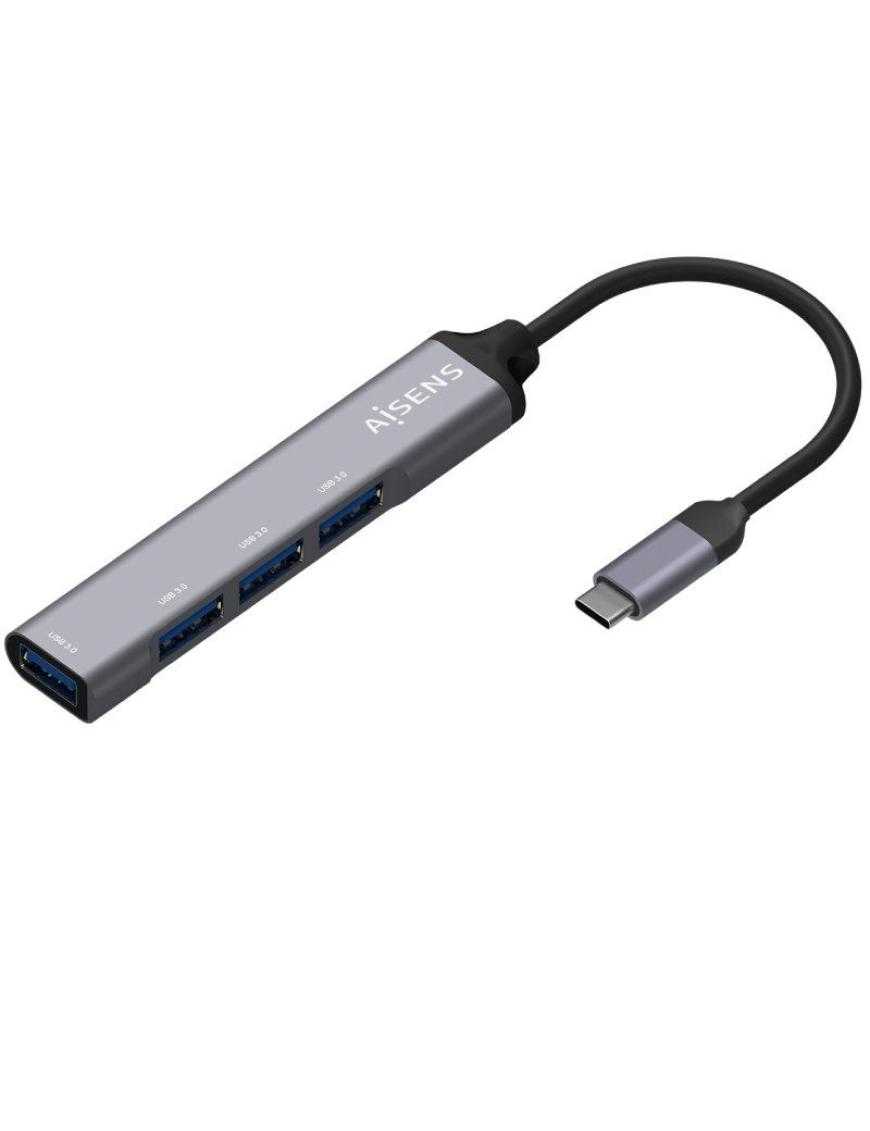 Hub USB Tipo-C Aisens A109-0541/ 4xUSB