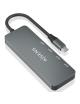 Hub USB Tipo-C Aisens A109-0695/ 4xUSB Tipo-C/ Gris