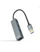 Hub USB 3.0 Nanocable 10.16.4402/ 4xUSB/ Gris