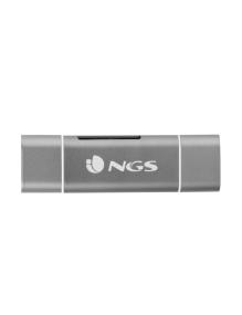 Lector de Tarjetas Externo NGS ALLY READER/ USB 2.0/ USB Tipo-C / Micro USB