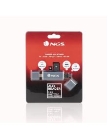 Lector de Tarjetas Externo NGS ALLY READER/ USB 2.0/ USB Tipo-C / Micro USB