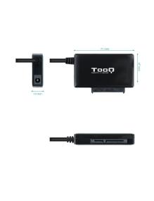 Adaptador para Discos Duros 2.5'/3.5' TooQ TQHDA-02C/ USB Tipo-C Macho - SATA