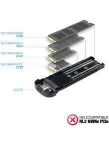 Caja Externa para Disco SSD M.2 TooQ TQE-2202BR/ USB 3.1 Gen2/ Sin tornillos