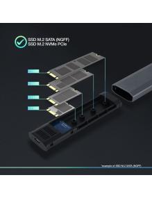 Caja Externa para Disco SSD M.2 NVMe TooQ TQE-2223G/ USB 3.2/ Sin tornillos